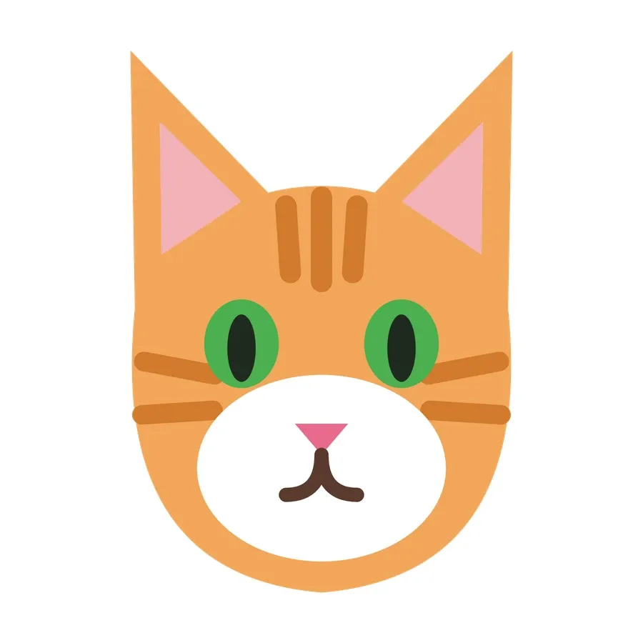 Cat face artwork