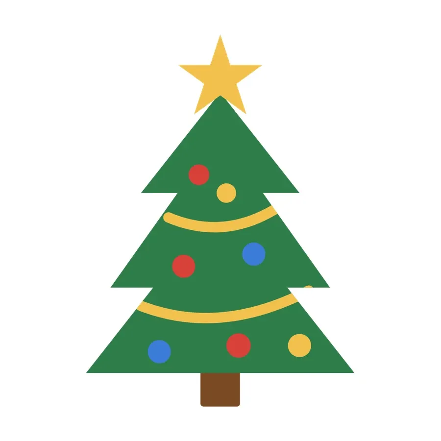 Christmas tree artwork
