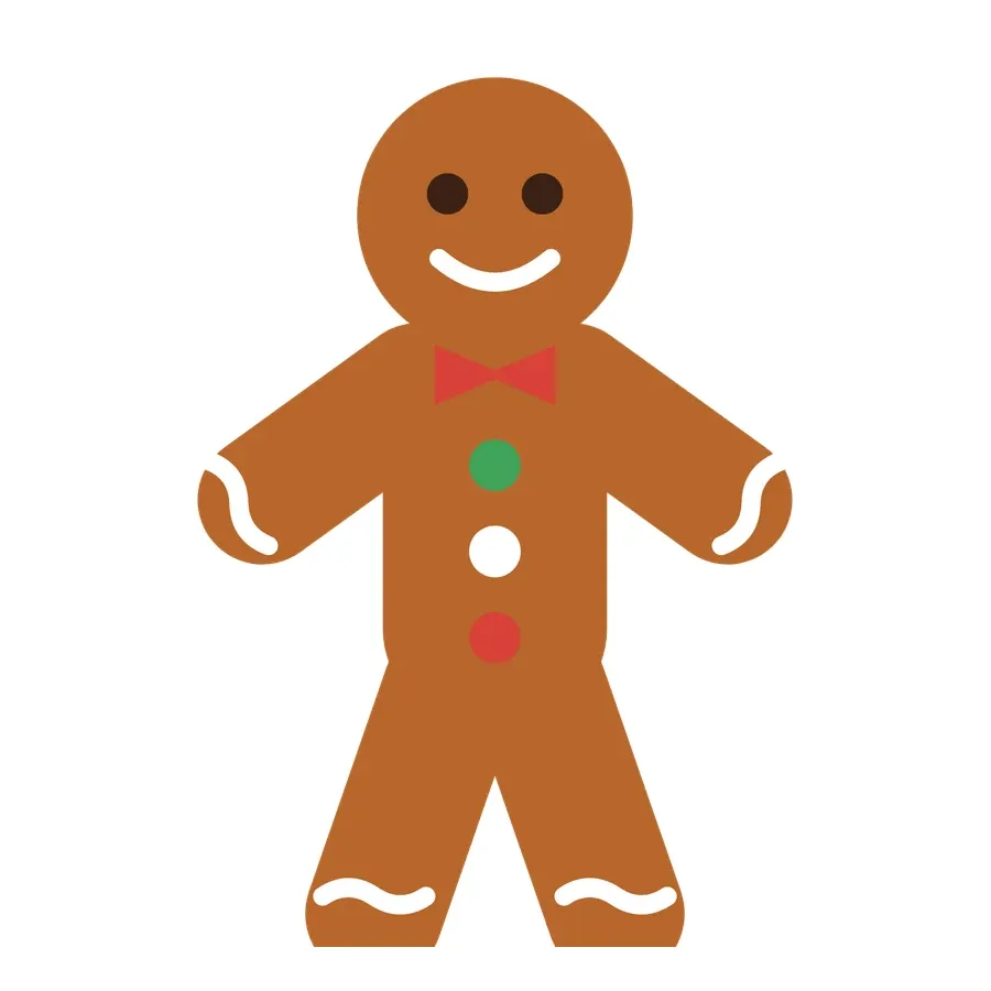 Gingerbread man artwork