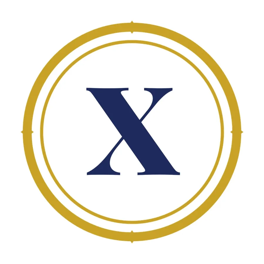 Letter X monogram artwork