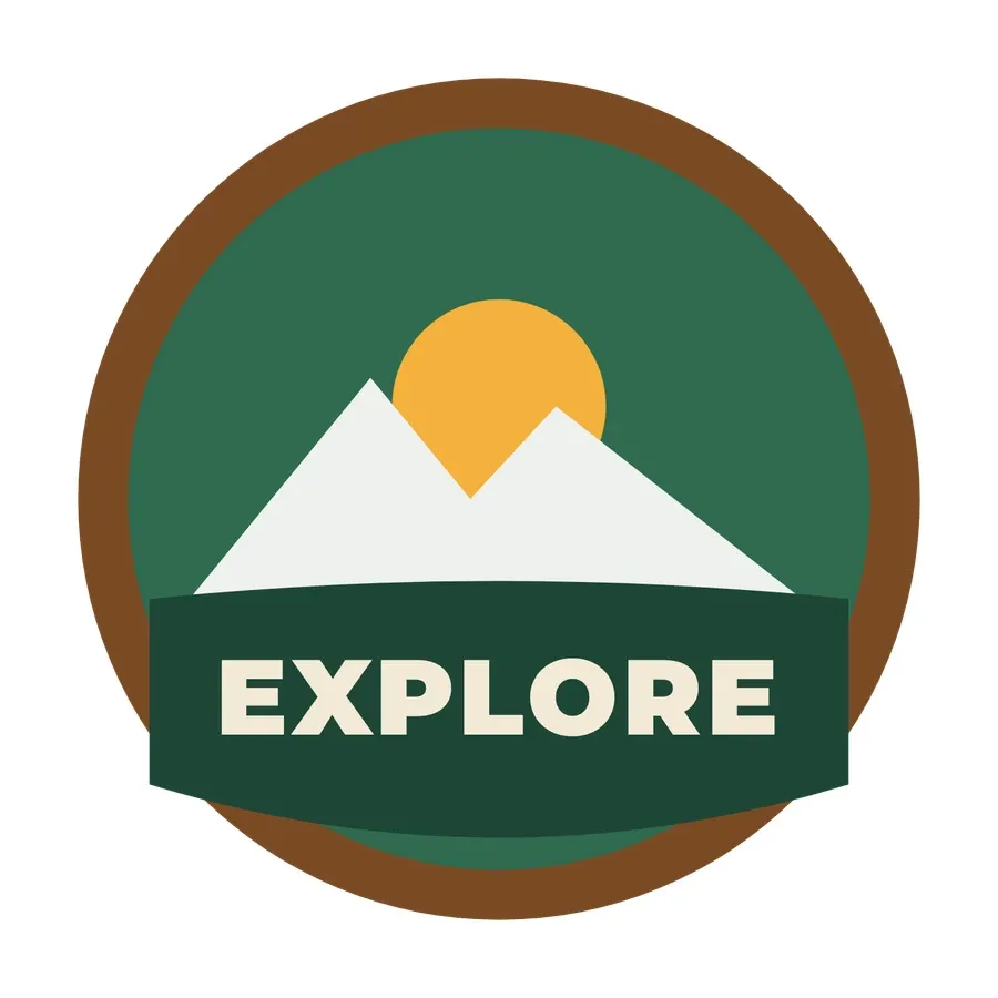 An outdoor patch design as flat artwork