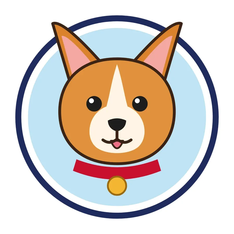 Original cartoon dog portrait artwork